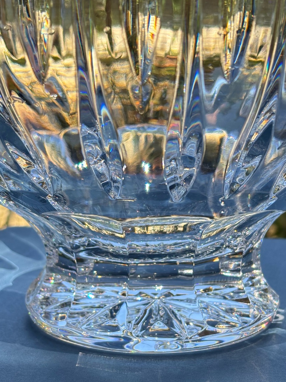 Marquis by Waterford Clear Fluted Crystal Footed 10" Bowl - Picture 4 of 9